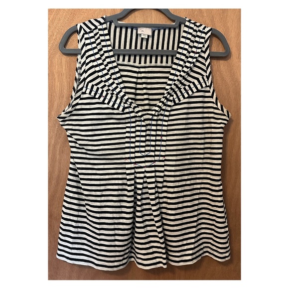 Anthropologie Postmark Pippi Stripe Sleeveless Top - Picture 3 of 10